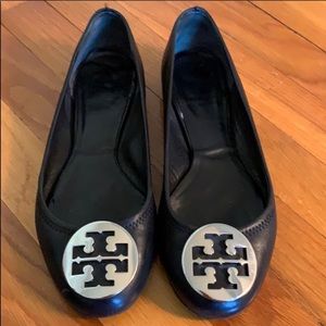 Tory Burch Black Flats